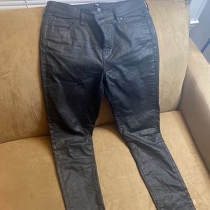 GAP Black Leather Pants